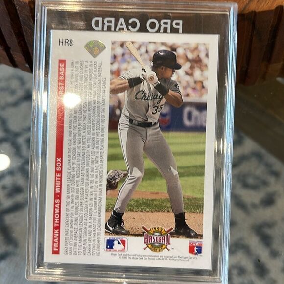 1992 UPPER DECK HOMERUN HEROES #HR8 FRANK THOMAS. - Picture 2 of 4